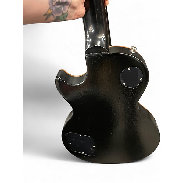 Used 2013 Gibson Les Paul Studio Black and White Solid Body Electric Guitar