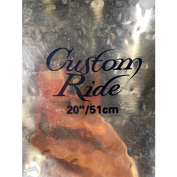 Used Zildjian 20in K Custom Ride Brilliant Cymbal