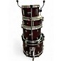 Used Ludwig 4 Piece ACCENT CS COMBO METAKIC RED Drum Kit
