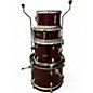 Used Ludwig 4 Piece ACCENT CS COMBO METAKIC RED Drum Kit