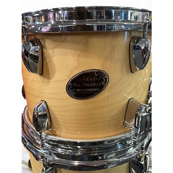 Used Sakae 5 Piece THE ALMIGHTY Natural Drum Kit