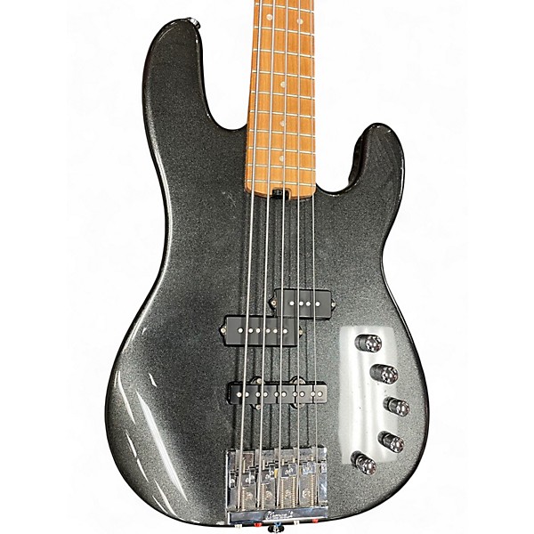 Used Charvel Pro Mod San Dimas PJ V Metallic Black Electric Bass Guitar