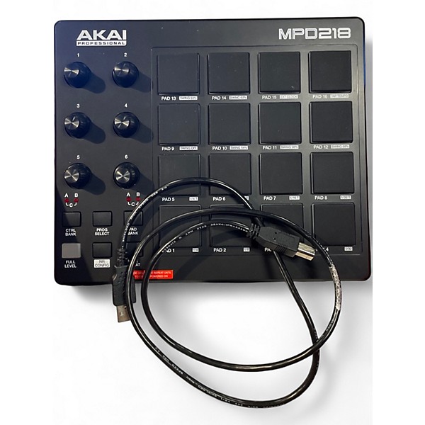 Used Akai Professional MPD218 MIDI Controller
