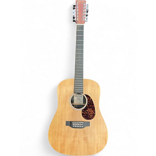 Used Martin 12 String X Series Natural 12 String Acoustic Electric Guitar