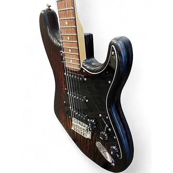 Used Fender Limited Edition Sand Blasted Stratocaster 3 Tone Sunburst Solid Body Electric Guitar