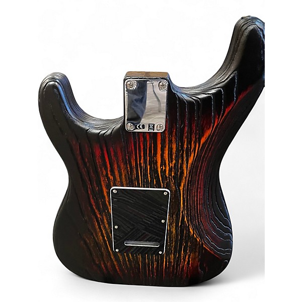 Used Fender Limited Edition Sand Blasted Stratocaster 3 Tone Sunburst Solid Body Electric Guitar