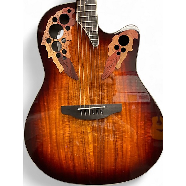 Used Ovation CE48P KOA Acoustic Electric Guitar
