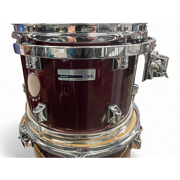 Used Taye Drums 5 Piece ROCK PRO Burgundy Drum Kit