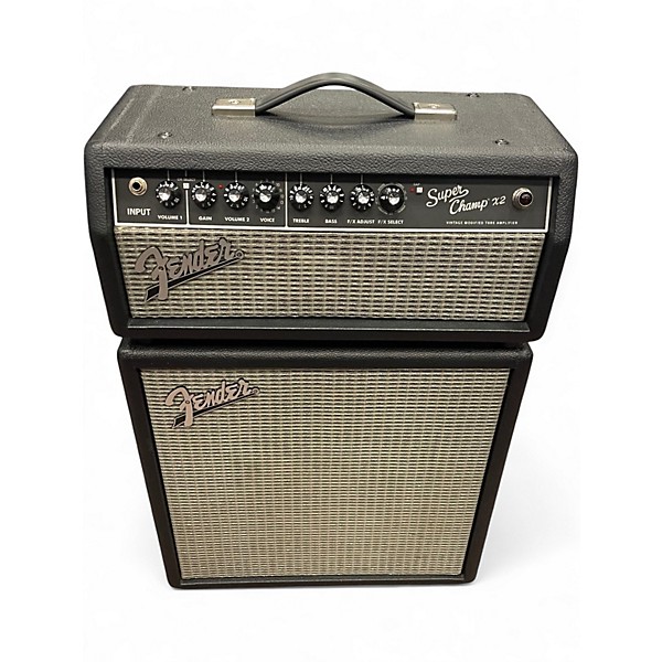 Used Fender Super Champ X2 Head and SC112 Cab Guitar Stack