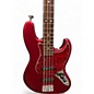Used Fender MIJ Hybrid II JAZZ FSR Satin Candy Apple Red Electric Bass Guitar thumbnail