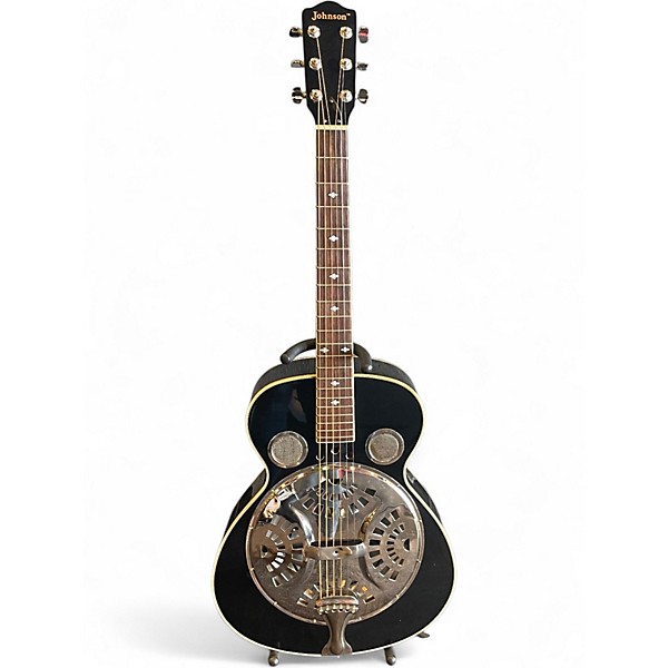 Used Johnson Resonator Black Resonator Guitar