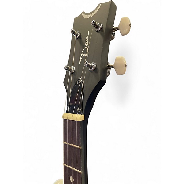 Used Dean BACKWOODS 5 STRING SATIN MINI BANJO BLACK Black Banjo
