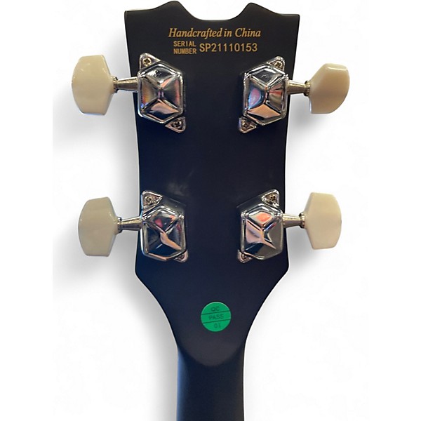 Used Dean BACKWOODS 5 STRING SATIN MINI BANJO BLACK Black Banjo