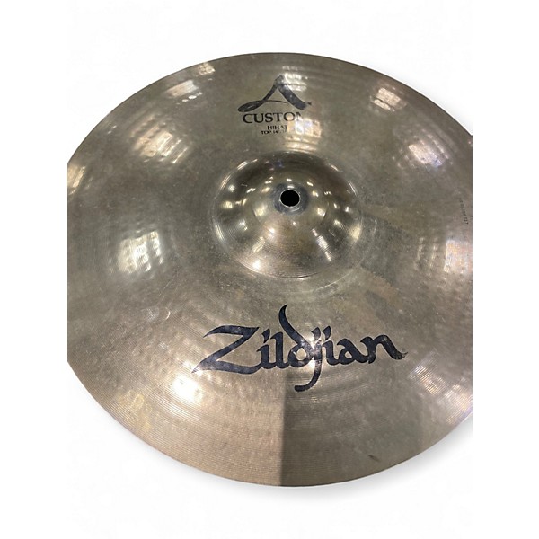 Used Zildjian 14in A Custom Hi Hat Pair Cymbal