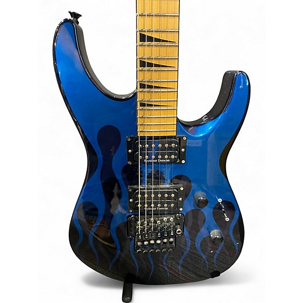 Used Jackson DK2 Pro Dinky Hot-Rod Flames Solid Body Electric Guitar