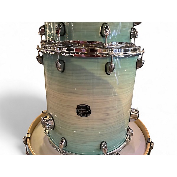 Used 2024 Mapex 5 Piece ARMORY SER EXOTIC FUSION ULTRAMARINE GLOSS Drum Kit
