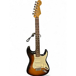 Used Fender Standard Roland Stratocaster 3 Tone Sunburst Solid Body Electric Guitar