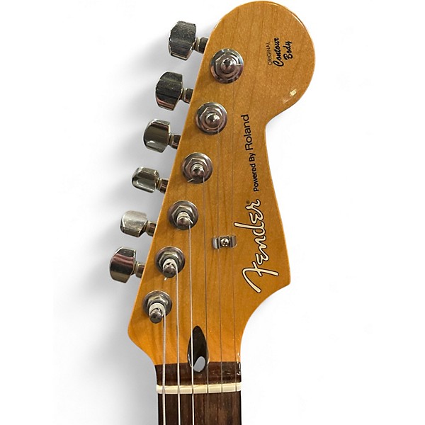 Used Fender Standard Roland Stratocaster 3 Tone Sunburst Solid Body Electric Guitar