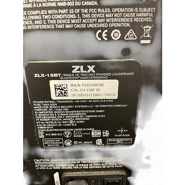 Used Electro-Voice ZLX-15 15in 2-Way Unpowered Speaker