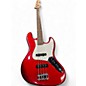 Used Squier Affinity Jazz Bass Candy Apple Red Metallic Electric Bass Guitar thumbnail