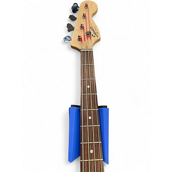 Used Squier Affinity Jazz Bass Candy Apple Red Metallic Electric Bass Guitar