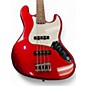 Used Squier Affinity Jazz Bass Candy Apple Red Metallic Electric Bass Guitar