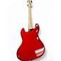 Used Squier Affinity Jazz Bass Candy Apple Red Metallic Electric Bass Guitar