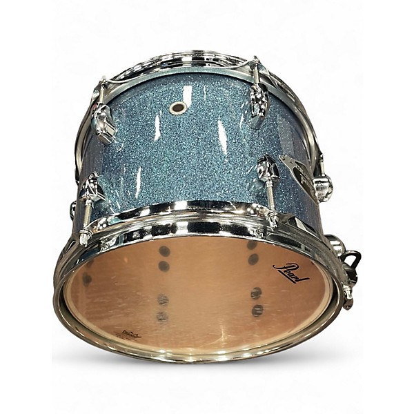 Used Pearl 5 Piece Export Blue Drum Kit