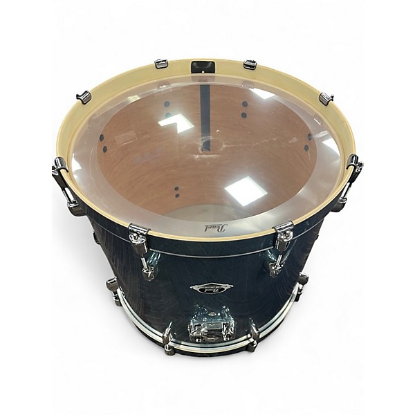 Used Pearl 5 Piece Export Blue Drum Kit
