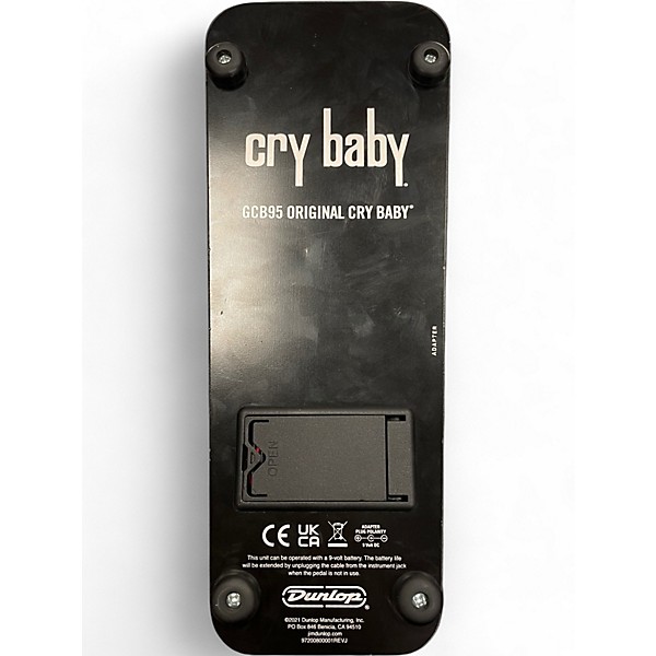 Used Dunlop GCB95 Original Crybaby Wah Effect Pedal