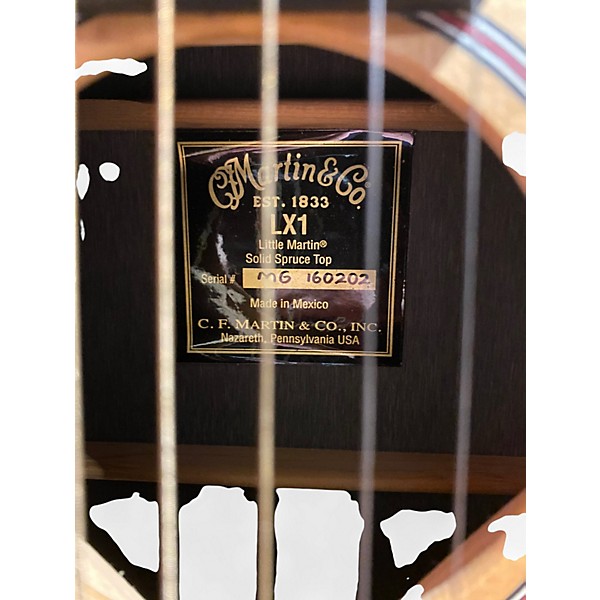 Used Martin LX1 Natural Acoustic Guitar