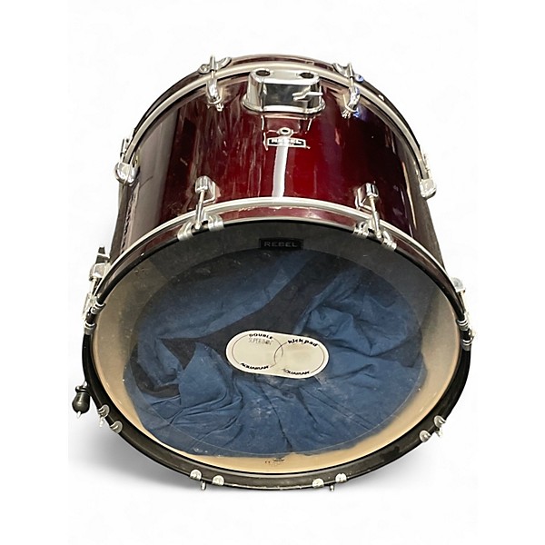 Used Mapex 22in REBEL Maroon Drum