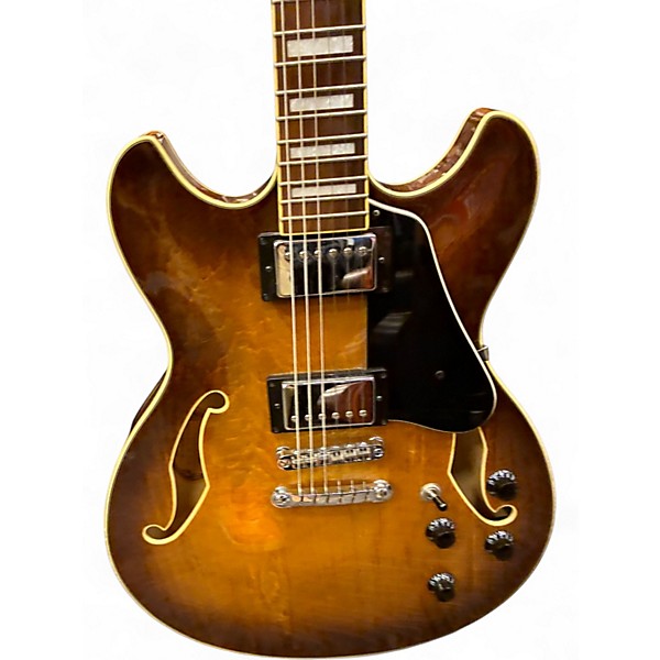 Used Ibanez AS73 Tobacco Sunburst Hollow Body Electric Guitar