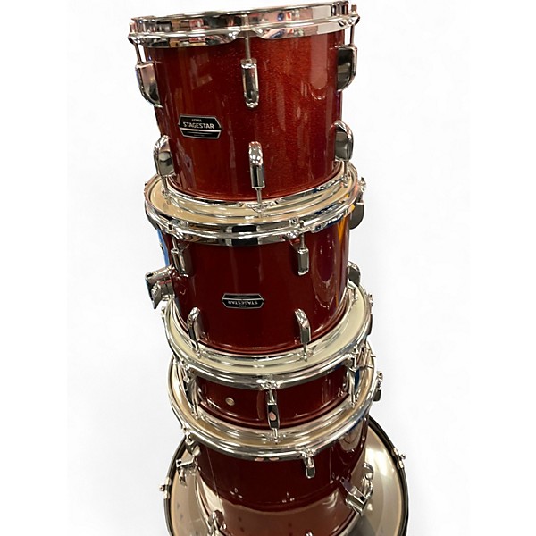Used TAMA 5 Piece Stagestar Scorched Copper Sparkle Drum Kit