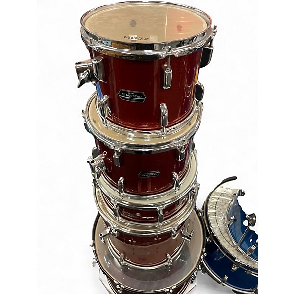 Used TAMA 5 Piece Stagestar Scorched Copper Sparkle Drum Kit