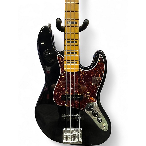 Used Squier Vintage Modified 70S Jazz Bass Black Electric Bass Guitar