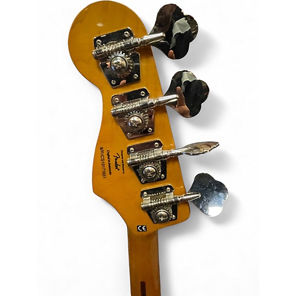 Used Squier Vintage Modified 70S Jazz Bass Black Electric Bass Guitar