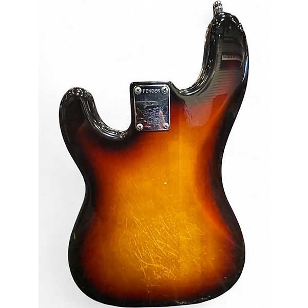 Vintage 1987 Fender Standard Precision Bass 3 Color Sunburst Electric Bass Guitar
