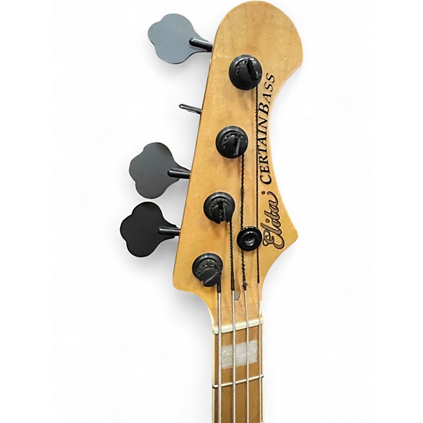 Used Certain Bass Elita  Black Electric Bass Guitar