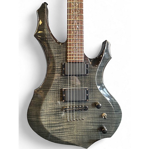 Used ESP LTD F-400 FM Trans Charcoal Solid Body Electric Guitar