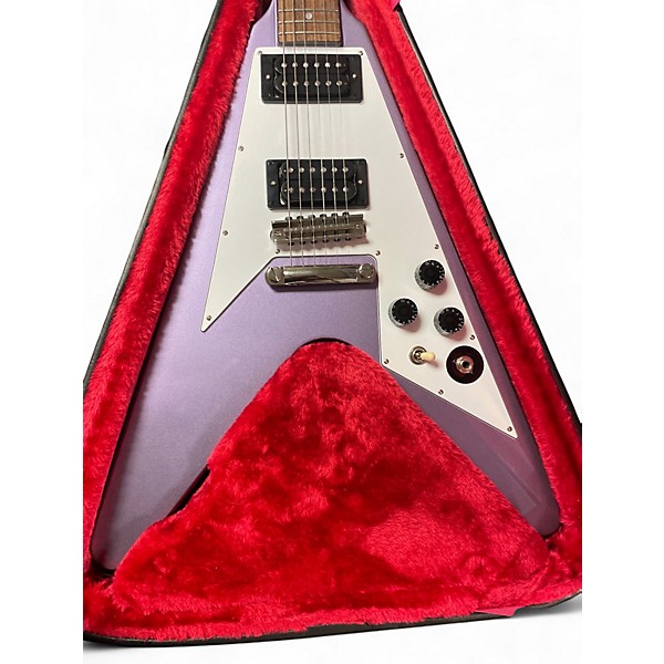 Used Epiphone 79 Kirk Hammett Flying V Purple Solid Body Electric Guitar