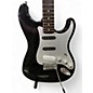 Used Starcaster by Fender Stratocaster black with aluminum pickguard Solid Body Electric Guitar