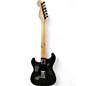 Used Starcaster by Fender Stratocaster black with aluminum pickguard Solid Body Electric Guitar