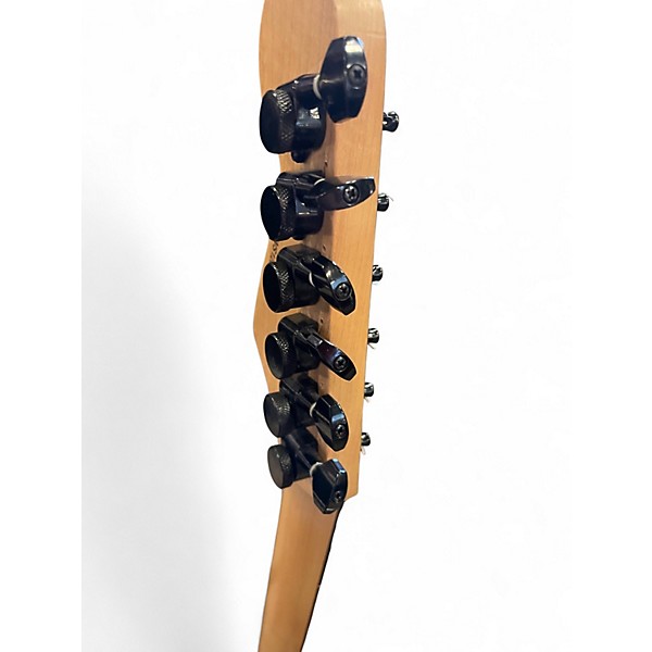 Used Starcaster by Fender Stratocaster black with aluminum pickguard Solid Body Electric Guitar