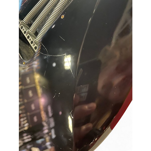 Used Starcaster by Fender Stratocaster black with aluminum pickguard Solid Body Electric Guitar