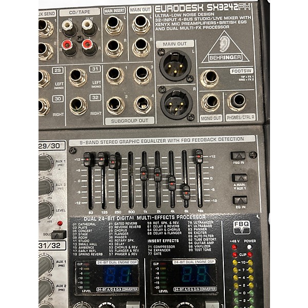Used Behringer SX3242FX Unpowered Mixer