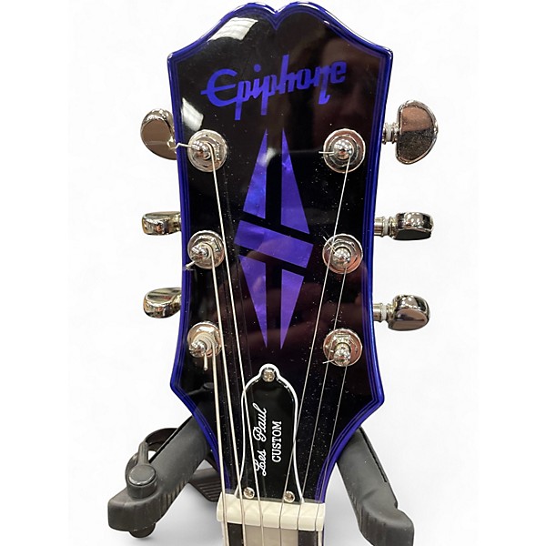 Used Epiphone Les Paul Custom Widow Guitar Center-Exclusive Purple Burst Solid Body Electric Guitar