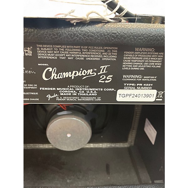 Used Fender Champion II 25 Guitar Combo Amp