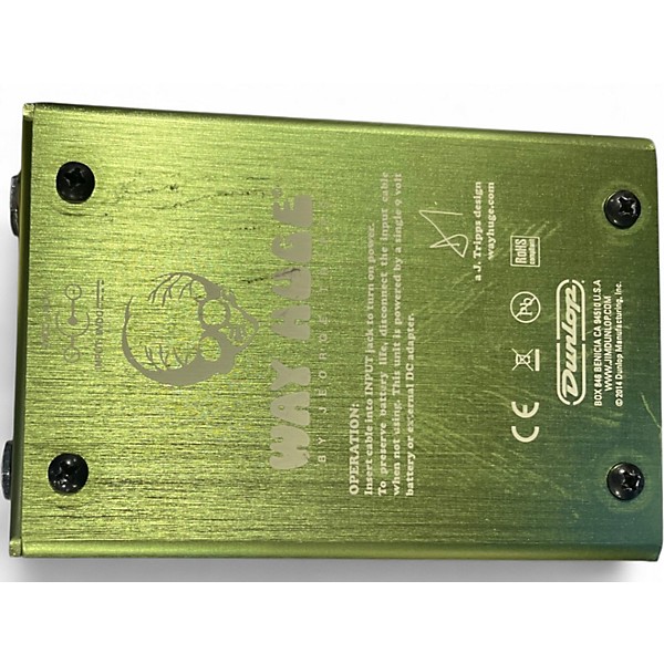 Used Way Huge Electronics WHE202 Green Rhino Overdrive Effect Pedal