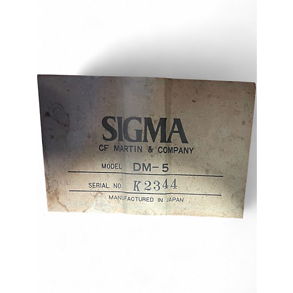 Used SIGMA DM5 Antique Natural Acoustic Guitar
